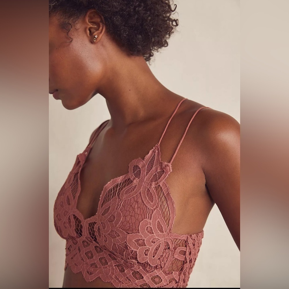 NWOT, Free People One, Adella Bralette, Copper, XS